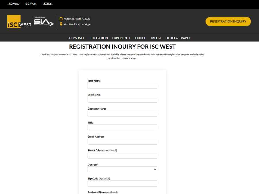 ISC West: Making the Most of Your Visit 1 ISC West: Making the Most of Your Visit 1