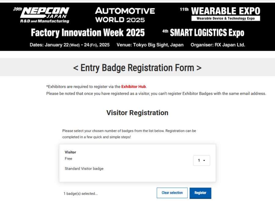 Robodex Visit: Beginner's Checklist 2 Robodex Visit: Beginner's Checklist 2