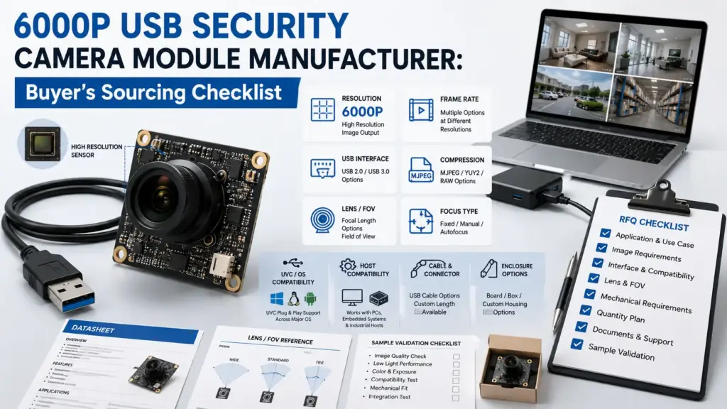 6000P USB Security Camera Module Manufacturer