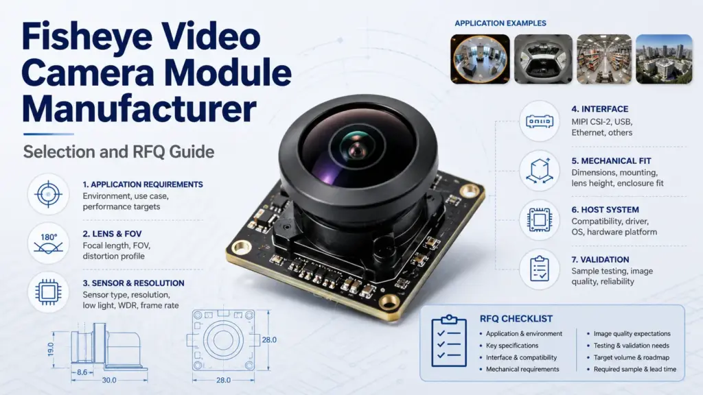 Fisheye Video Camera Module Manufacturer: Selection and RFQ Guide