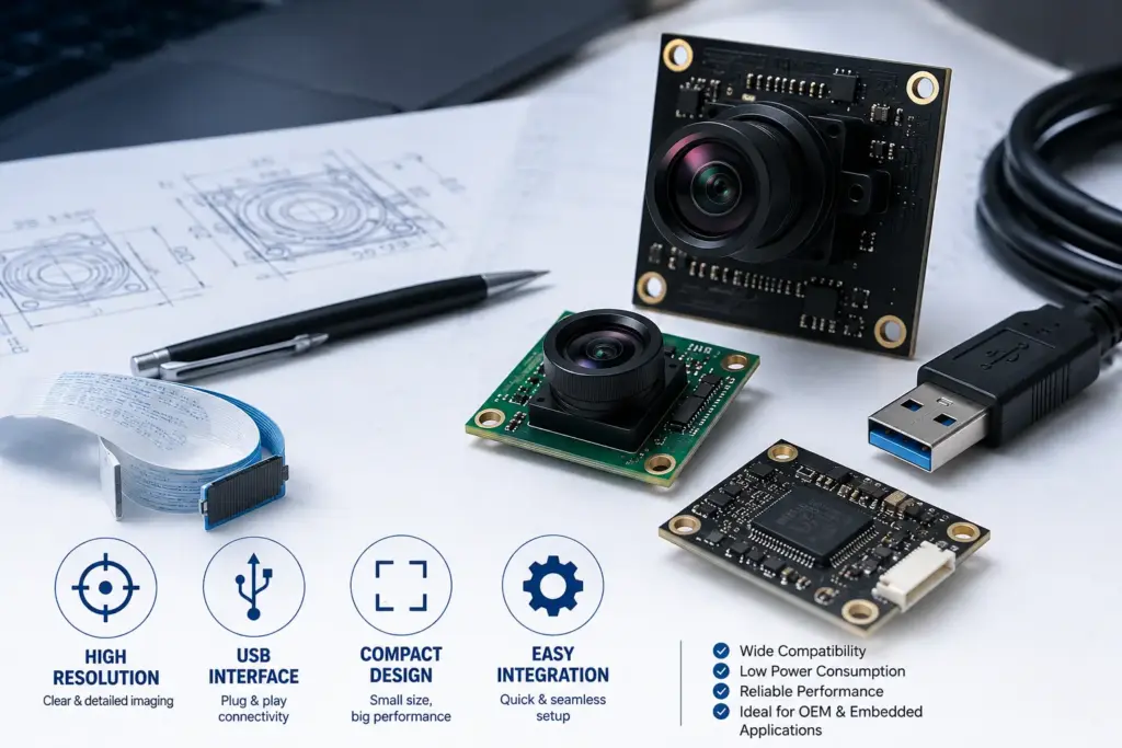Global Shutter USB Camera Module Manufacturer for OEM and Embedded Vision Projects 1 global shutter USB camera module for embedded vision selection