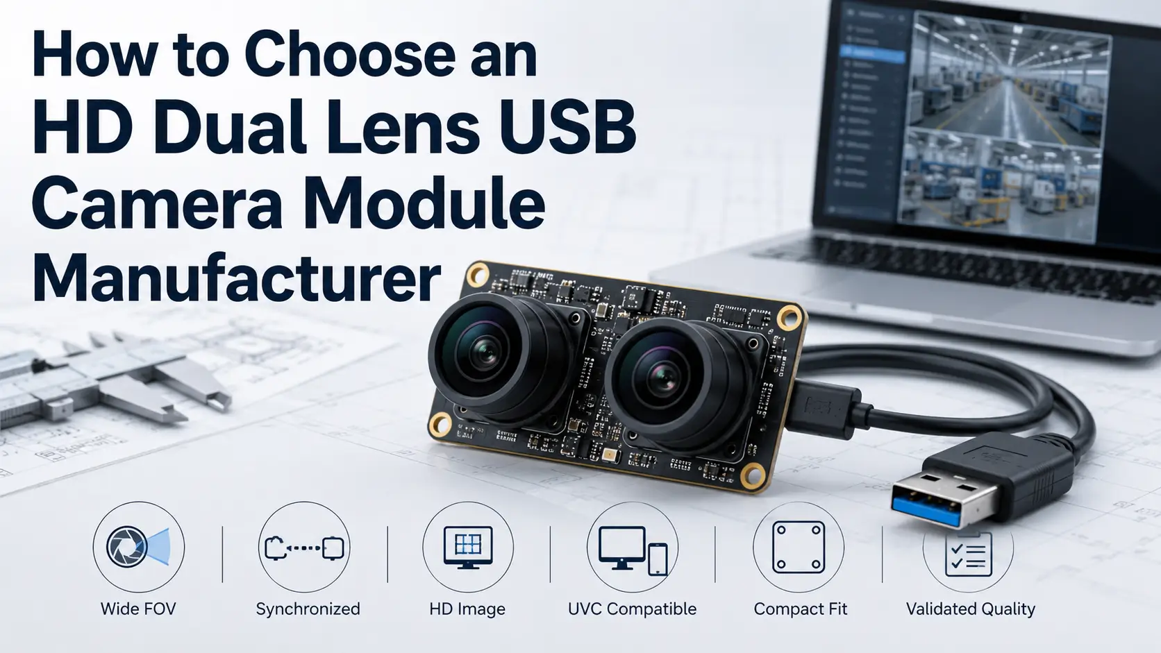 Compare specs, supplier fit, RFQ details, and sample validation steps before choosing an HD dual lens USB camera module manufacturer for OEM projects.