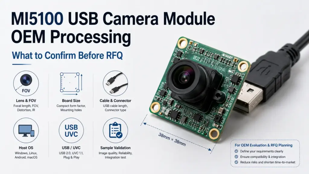 MI5100 USB Camera Module OEM Processing Guide