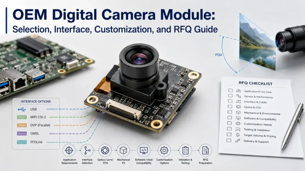 OEM Digital Camera Module: Selection, Interface, Customization, and RFQ Guide