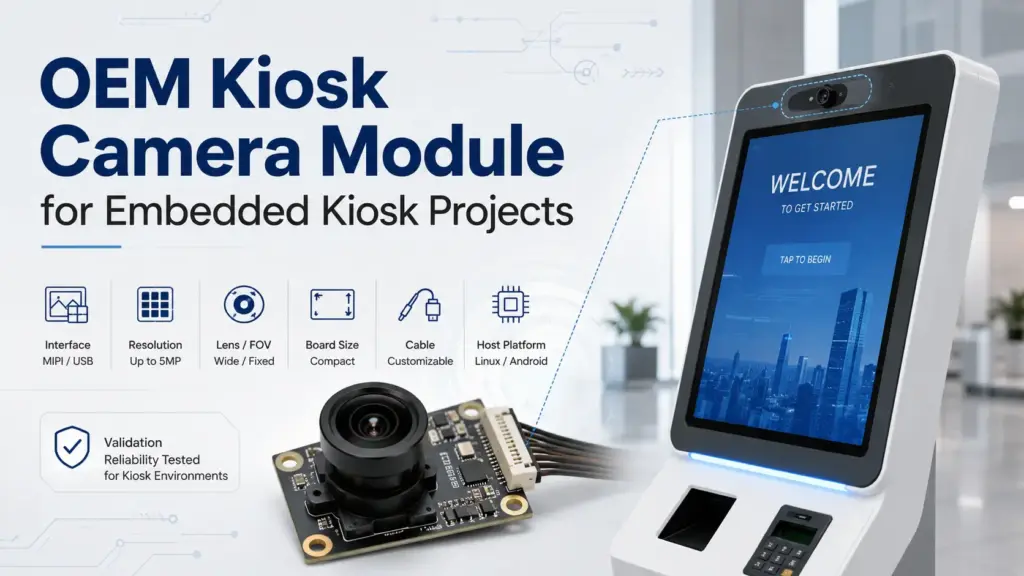 OEM Kiosk Camera Module for Embedded Kiosk Projects