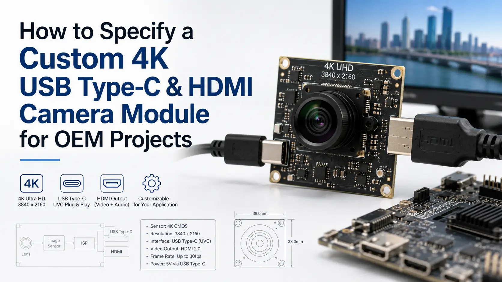 Custom 4K USB Type-C & HDMI Camera Module: OEM Selection Guide