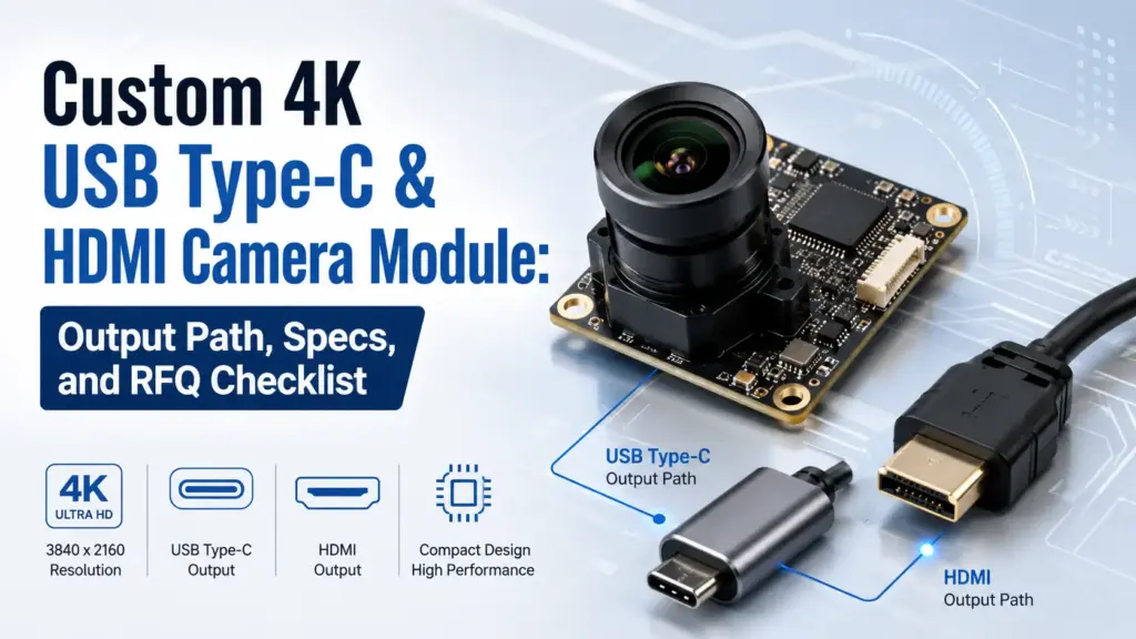 Custom 4K USB Type-C & HDMI Camera Module: Output Path, Specs, and RFQ Checklist