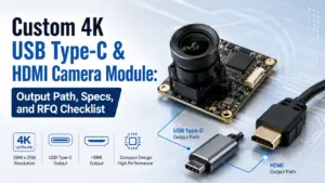 Custom 4K USB Type-C & HDMI Camera Module: Output Path, Specs, and RFQ Checklist
