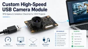 Custom High-Speed USB Camera Module: RFQ Specs and Validation Checklist for OEM Projects
