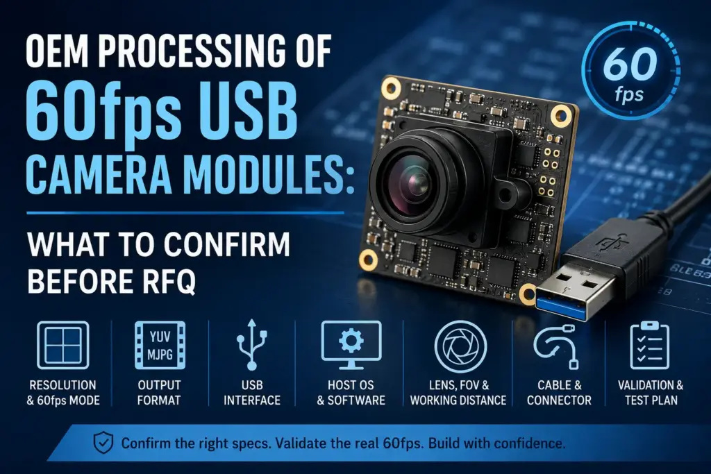 OEM Processing of 60fps USB Camera Modules: What to Confirm Before RFQ