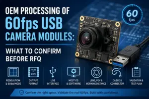OEM Processing of 60fps USB Camera Modules: What to Confirm Before RFQ